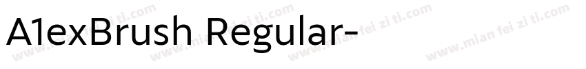 A1exBrush Regular字体转换